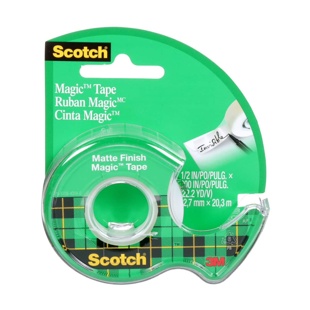 Scotch® Magic™ Tape, 1/2"